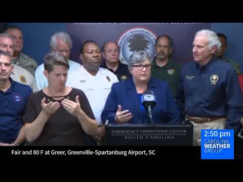 South Carolina Governor Henry McMaster updates on preparations for Hurricane Dorian