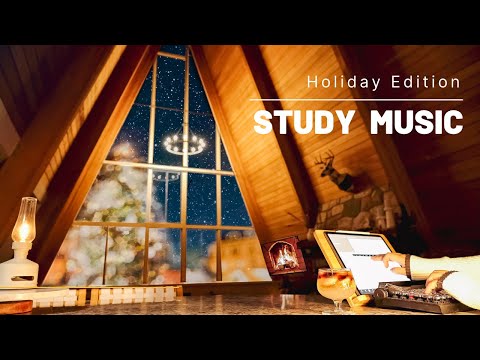 4-HOUR STUDY PLAYLIST 🍹 Relaxing Christmas Lofi Music / Stay Motivated/ STUDY WITH ME POMODORO TIMER