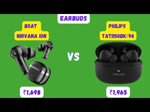 Thumbnail for "boAt Nirvana Ion vs PHILIPS TAT1150BK/94: Ultimate TWS Showdown! 🔥"