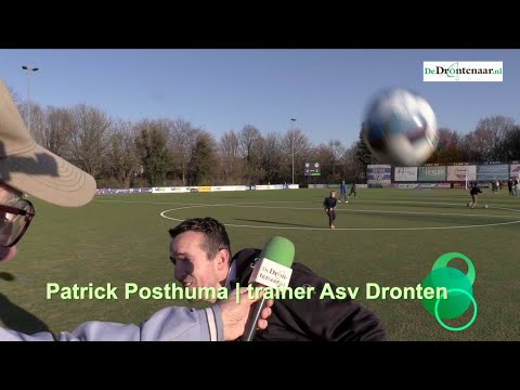 Trainer Patrick Posthuma na VV Unicum - Asv Dronten 0-2