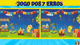Jogo dos 7 erros em clima de Festa Junina!
