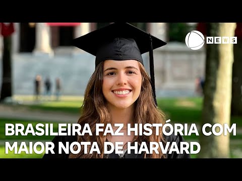 Brasileira faz história com maior nota da turma em Harvard