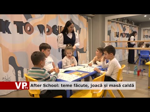 After School: teme făcute, joacă și masă caldă