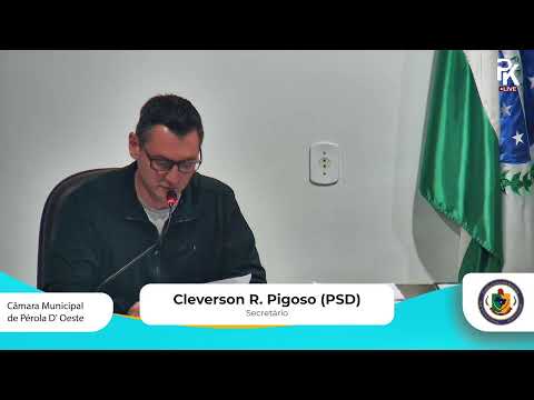 23ª Sessão Ordinária da Câmara Municipal de Vereadores de Pérola D'Oeste PR, 31-08-2026