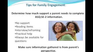 Promoting parent engagement with ASQ SE 2