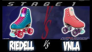 Riedell vs VNLA skates/ Inline street skate events/ RollerJam vs Rollergames