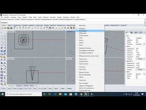 Rhinoceros Tutorial #12 Griffe a base quadrata