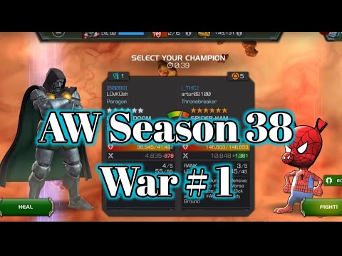 Season's 1st War • Mcoc Season 38 War #1 •  Mcoc AW • Mcoc Ishvalangaming  • Mcoc AW gameplay