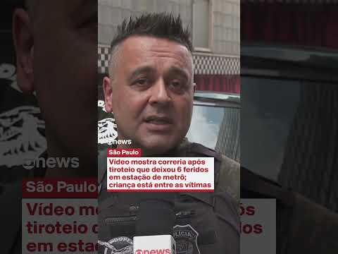 Vídeo mostra correria após tiroteio que deixou 6 feridos em estação de metrô em SP