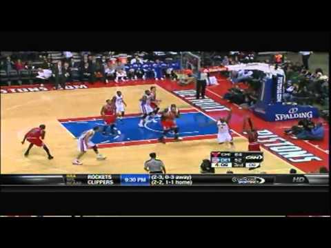 Derrick Rose Full Highlights Vs  Pistons 1 4 12   YouTube