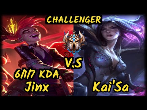 MSF.P Neon (JINX) vs KAI'SA - 6/1/7 KDA BOTTOM ADC CHALLENGER GAMEPLAY - EUW