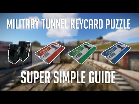 Military Tunnel Keycard Puzzle in 189 Seconds | Rust Monument Puzzles