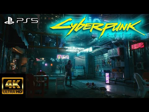 Cyberpunk 2077 PS5 4K 60FPS Gameplay | City Centre Walk - Night City - Free Roam