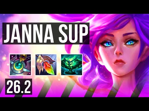 JANNA & Brand vs RELL & Sivir (SUP) | 14K damage | NA Master | 26.2