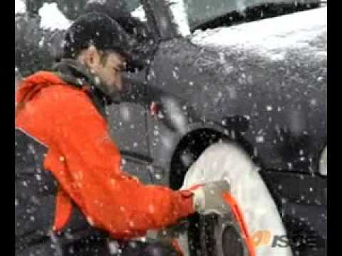 Isse Textile Snow Chains Snow Demonstration.wmv