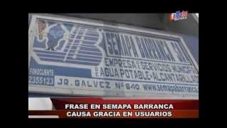 preview picture of video 'FRASE EN SEMAPA BARRANCA CAUSA GRACIAS EN USUARIOS'