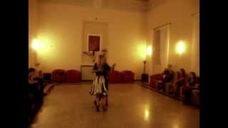 Jorge Firpo & Yvonne Meissner - spontanous exhibition milonga lesson's material - Viterbo Roma 2011