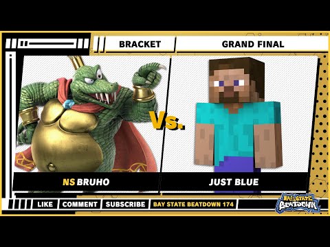 Bay State Beatdown 174 - Grand Final - Bruho (King K. Rool) VS Just Blue (Steve) - SSBU Singles