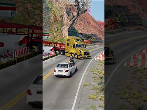 Realistic Highway Car Crashes #166