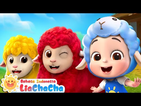 Domba Warna-Warni 🐑🌈  | Lagu Anak-anak | Lagu Hewan | Lagu Lucu | LiaChaCha Bahasa Indonesia