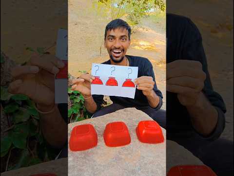 Three red bowls found in a parachute in the forest. #shorts #viral #tranding #video
