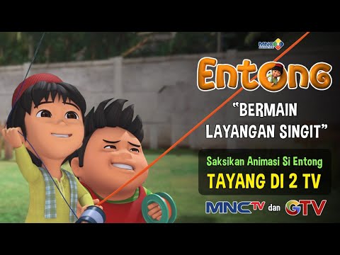 KESERUAN ANIMASI ENTONG - BERMAIN LAYANGAN SINGIT