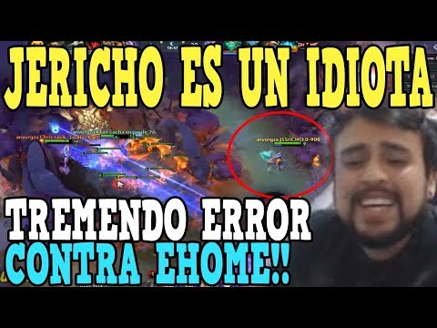 IWO ASADO CON JERICHO POR EL TREMENDO ERROR QUE LE COSTO LA PARTIDA CONTRA EHOME