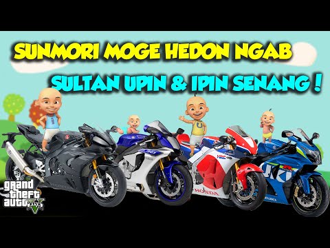 SULTAN UPIN IPIN KOMUNITAS MOGE R1 M CBR GSX RC213 TERKENCANG DUNIA - GTA V MOD UPIN & IPIN SPESIAL