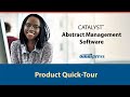 CATALYST Abstract Management System Quick Tour Video by Omnipress