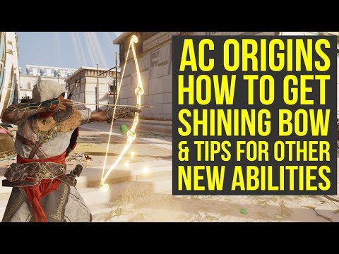 Assassin's Creed Origins SHINING BOW & Tips for other new Skills (AC Origins Curse of the Pharaohs) Video