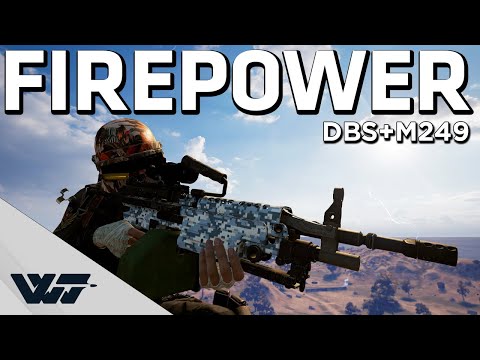FIREPOWER - The DBS + M249 weapon combination owns on Karakin - PUBG