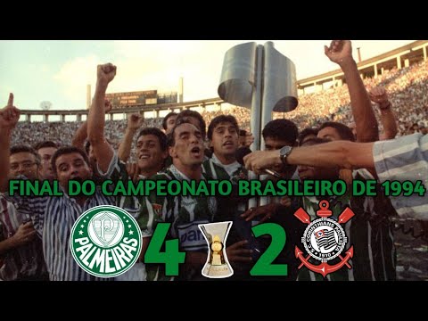 FINAL DO CAMPEONATO BRASILEIRO DE 1994.PALMEIRAS 4x2 CORINTHIANS. 1°&2° JOGO.@relembrandojogos2