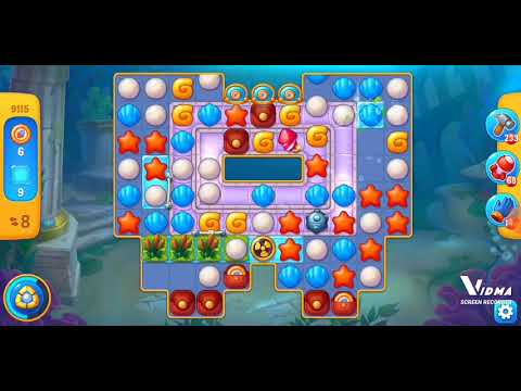 Fishdom. 9115 level no boosters and diamonds. 16 moves