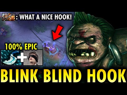 THE BLINK BLIND HOOK!!! NEW IMBA PUDGE MID NONSTOP GANK EVERYWHERE NO MERCY | GENIUS PUDGE