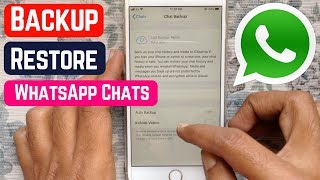 Backup & Restore WhatsApp Chats/Messages on iPhone