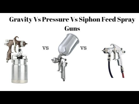 Gravity vs siphon vs pressure spray guns