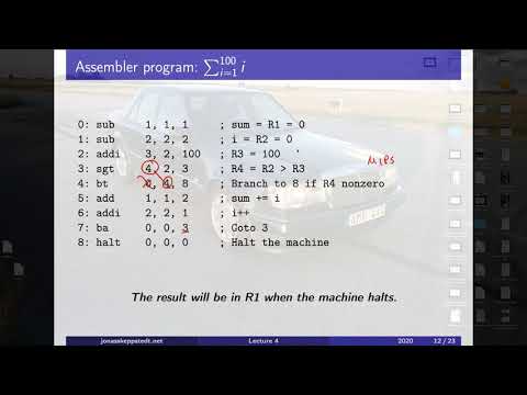 F04 / 3: machine.c --- a simple RISC architecture and program execution (level 3)