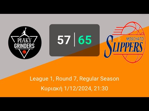 Peaky Grinders 57 - 65 Moschato Slippers (Round7-League1-1/12/24)