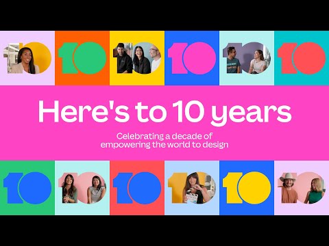 Celebrating 10 years of Canva