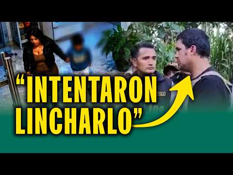 Vecinos interrumpen reconstrucción del crimen de madre e hijo: Quisieron linchar al presunto asesino