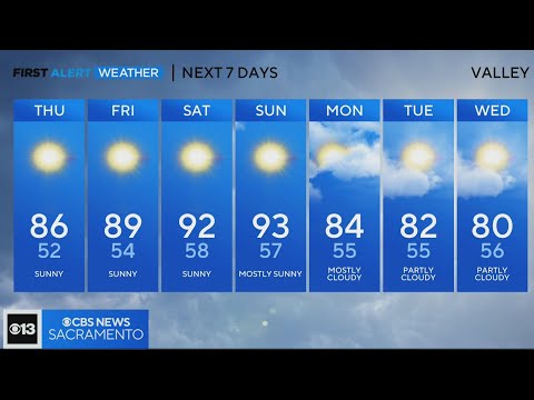 Thursday afternoon weather forecast - June 1, 2023
