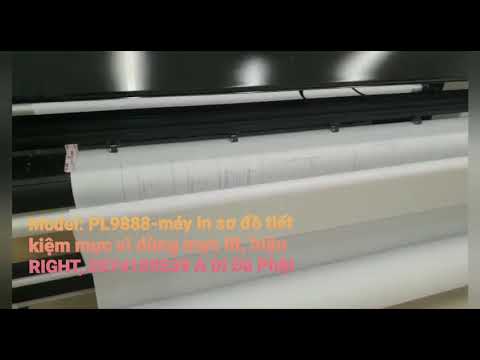 máy in sơ đồ hp công nghiệp tiết kiệm mực, model: PL9888, hiệu Right