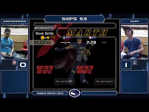 S@PS 53 Melee Singles - SonofaShepherd (Puff) vs Soupo (Marth) - Winners Quarters