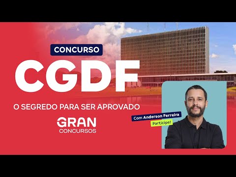 CGDF Competition - THE SECRET TO BEING APPROVED with Anderson Ferreira