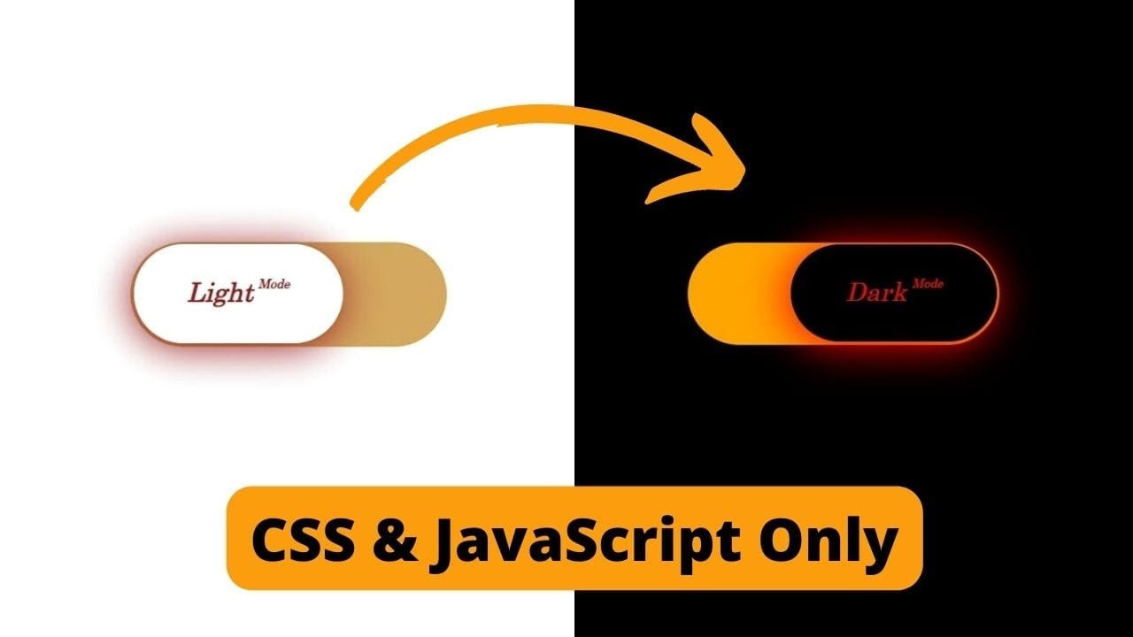 Light & Dark Mode Toggle Buttons || using CSS & Javascript only || Asp.Net C# || #togglebuttons