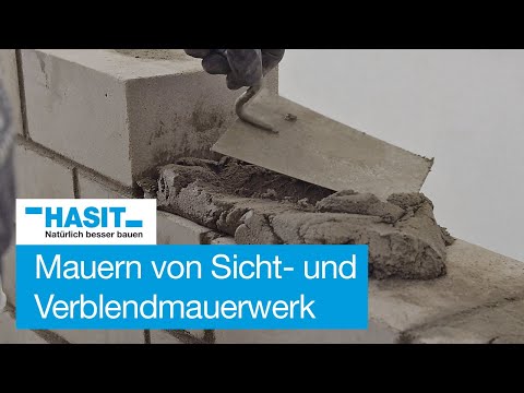 Wall Masonry - fair-faced masonry and facing masonry with HASIT 980 facing mortar