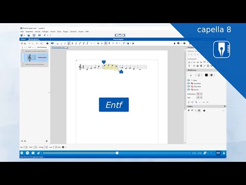 capella 8 - Noteneingabe mit der Tastatur Teil 2