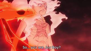 That was Luffy’s reaction when he felt Joy Boy’s Haki. (ONE PIECE 1153)