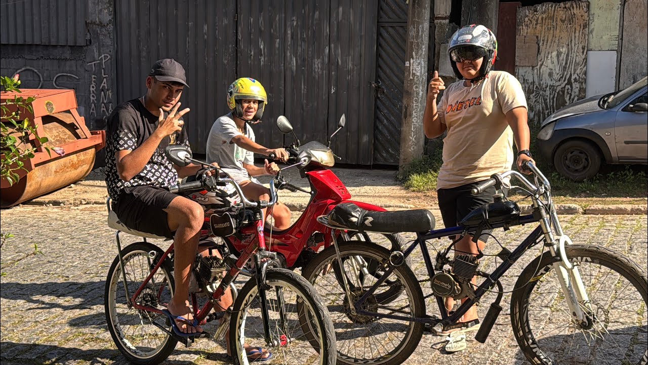 MOSTRANDO TODAS AS BIKE MOTORIZADA QUE TEM NA VILA 
