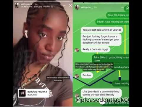 KIA[SUGARHILL💕💕] HACKS RELLY [SWEEPER] IG ACC AND EXPOSES HIS DMS WIT HIS BM 😢😢